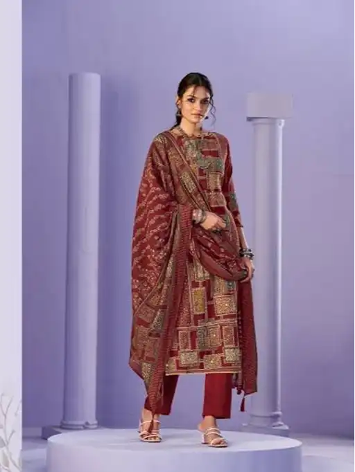 Radhika Azara Beauty Silk Vol 3 Modal Maslin Printed Dress Material