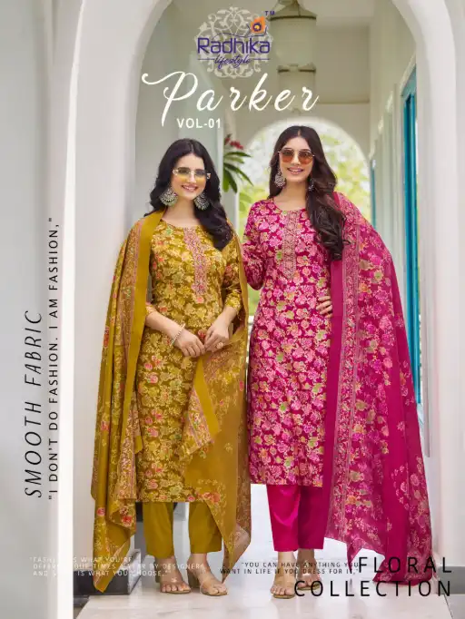 Radhika Parker Vol 1 Jam Satin Readymade Salwar Suit Wholesale Collection
