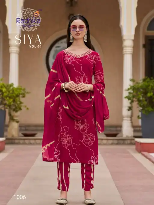 Radhika Siya Vol 1 Wholesale Rayon Kurti With Bottom Dupatta Collection - Image 6