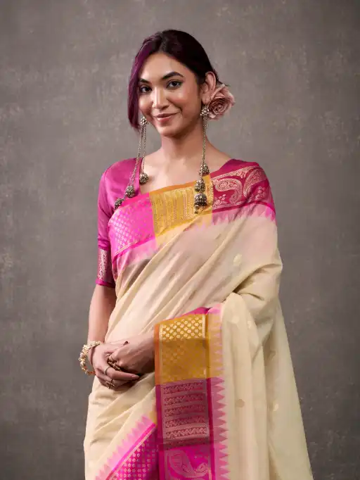 RajPath Fabrics Tuti Fruti Silk Modal Cotton Sarees Catalog - Image 4