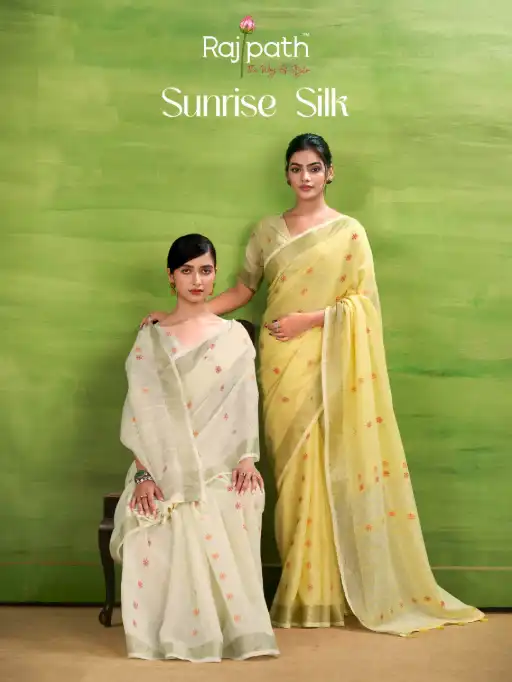 RajPath Sunrise Wholesale Silk Linen Saree Collection