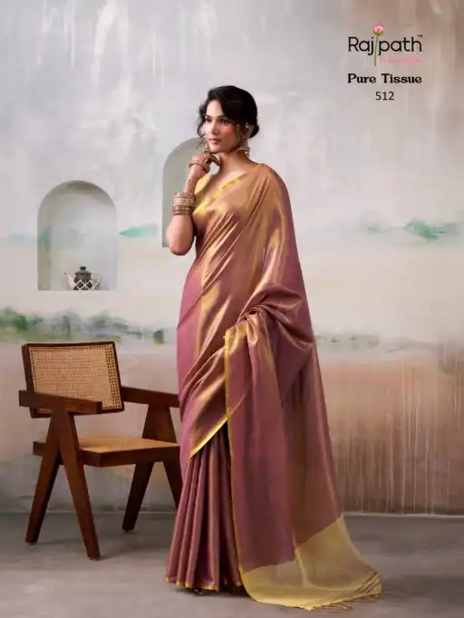 Rajpath Anvika Tissue Wholesale Handloom Sarees Catalog - Image 2