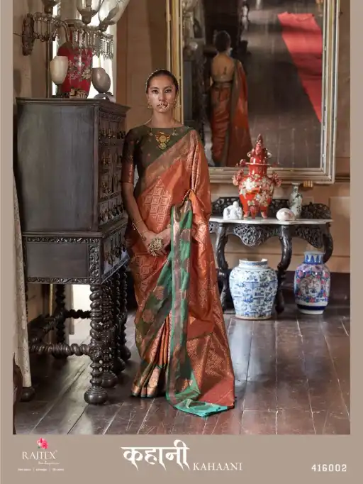 Rajtex Fabrics Kahaani Wholesale Pure Silk Sarees Collection - Image 2