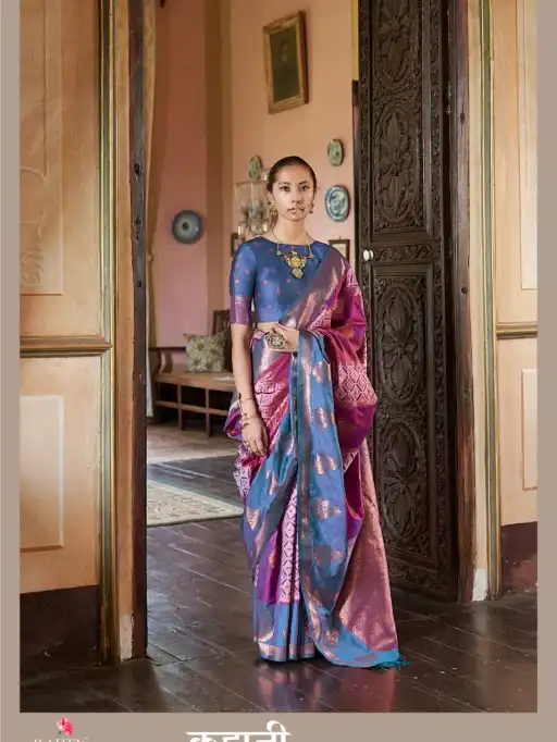 Rajtex Fabrics Kahaani Wholesale Pure Silk Sarees Collection - Image 3