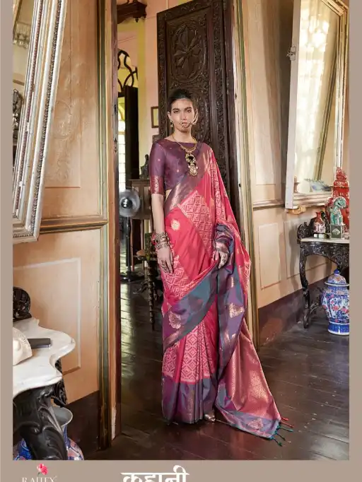 Rajtex Fabrics Kahaani Wholesale Pure Silk Sarees Collection - Image 4