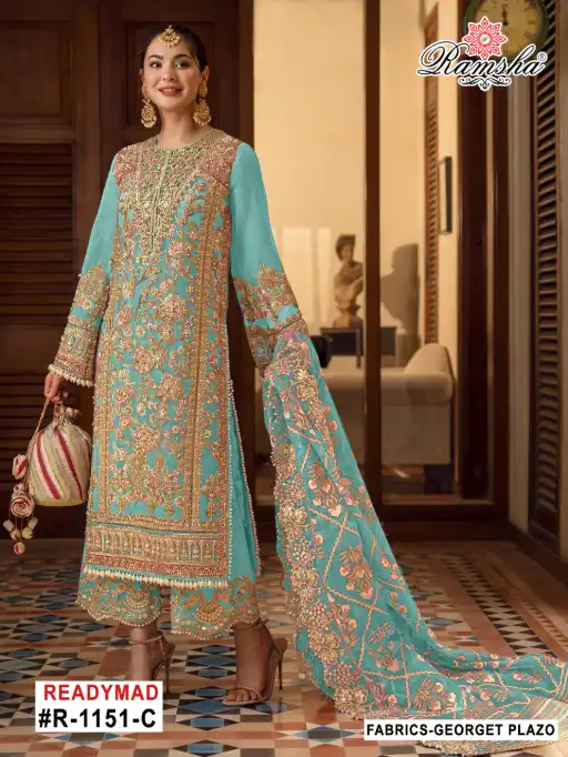 Ramsha R-1151 Nx Wholesale Readymade Pakistani Suit Collcetion
