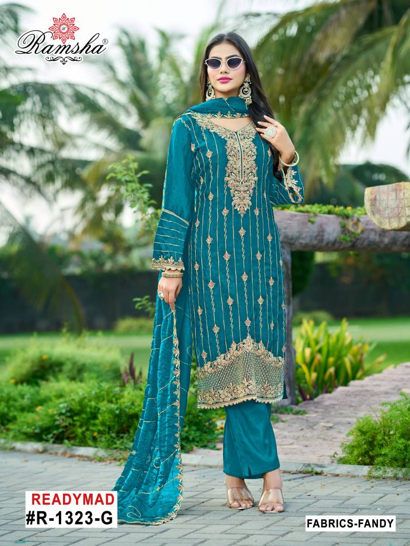 Ramsha R 1323 E To H Wholesale Readymade Salwar Suits Collection - Image 4