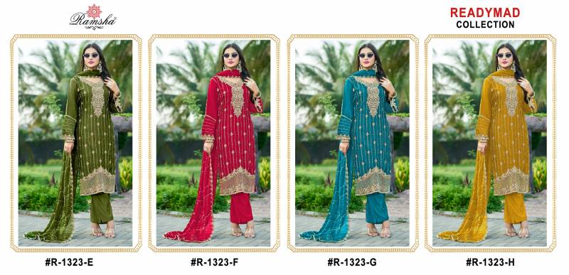Ramsha R 1323 E To H Wholesale Readymade Salwar Suits Collection - Image 3