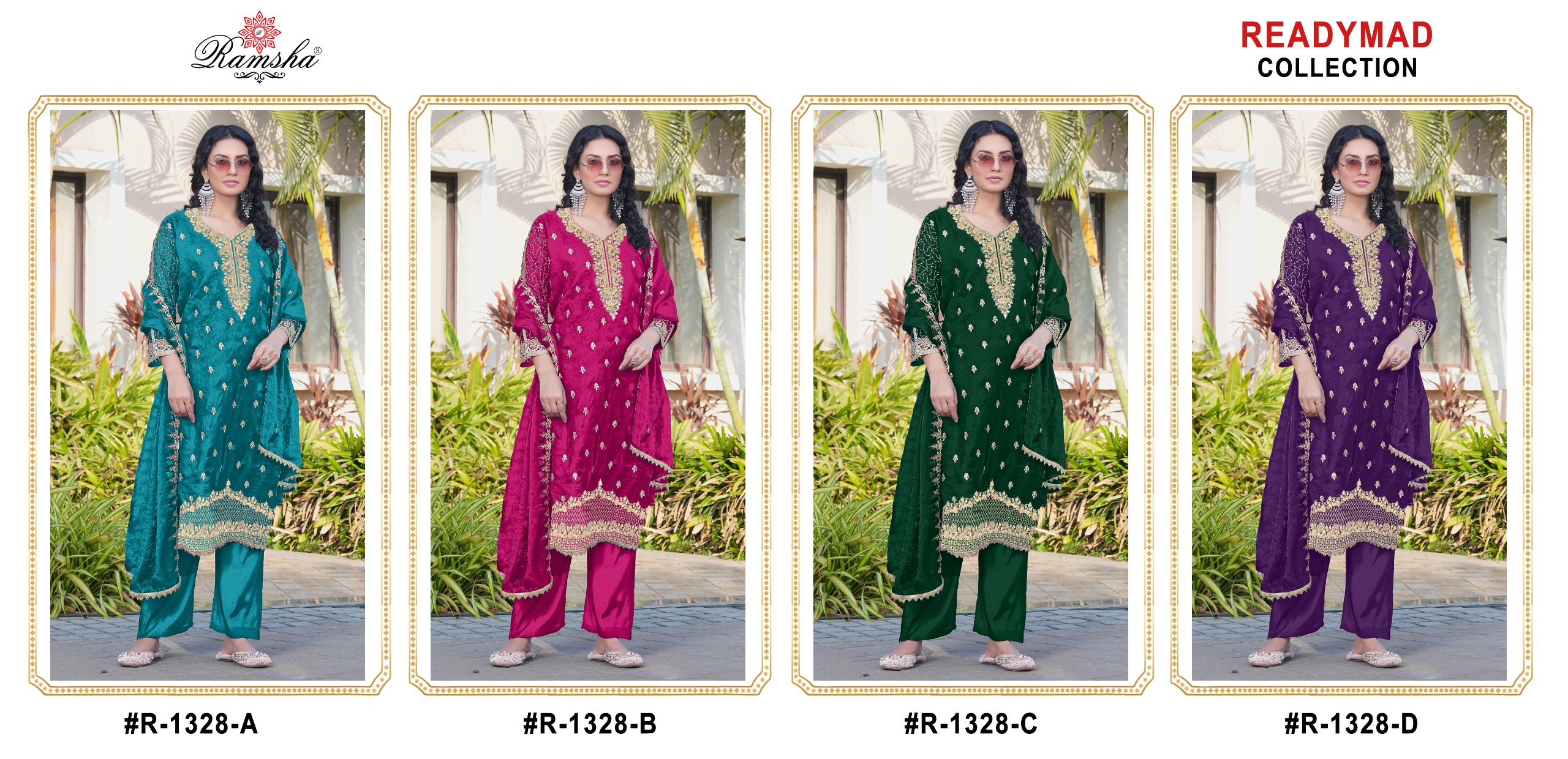 Ramsha R-1328 NX Wholesale Designer Salwar Suit Collection - Image 5