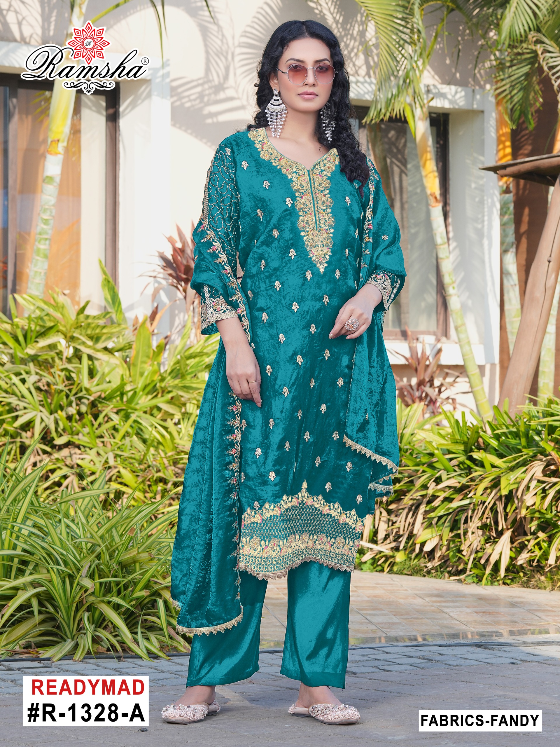 Ramsha R-1328 NX Wholesale Designer Salwar Suit Collection - Image 2