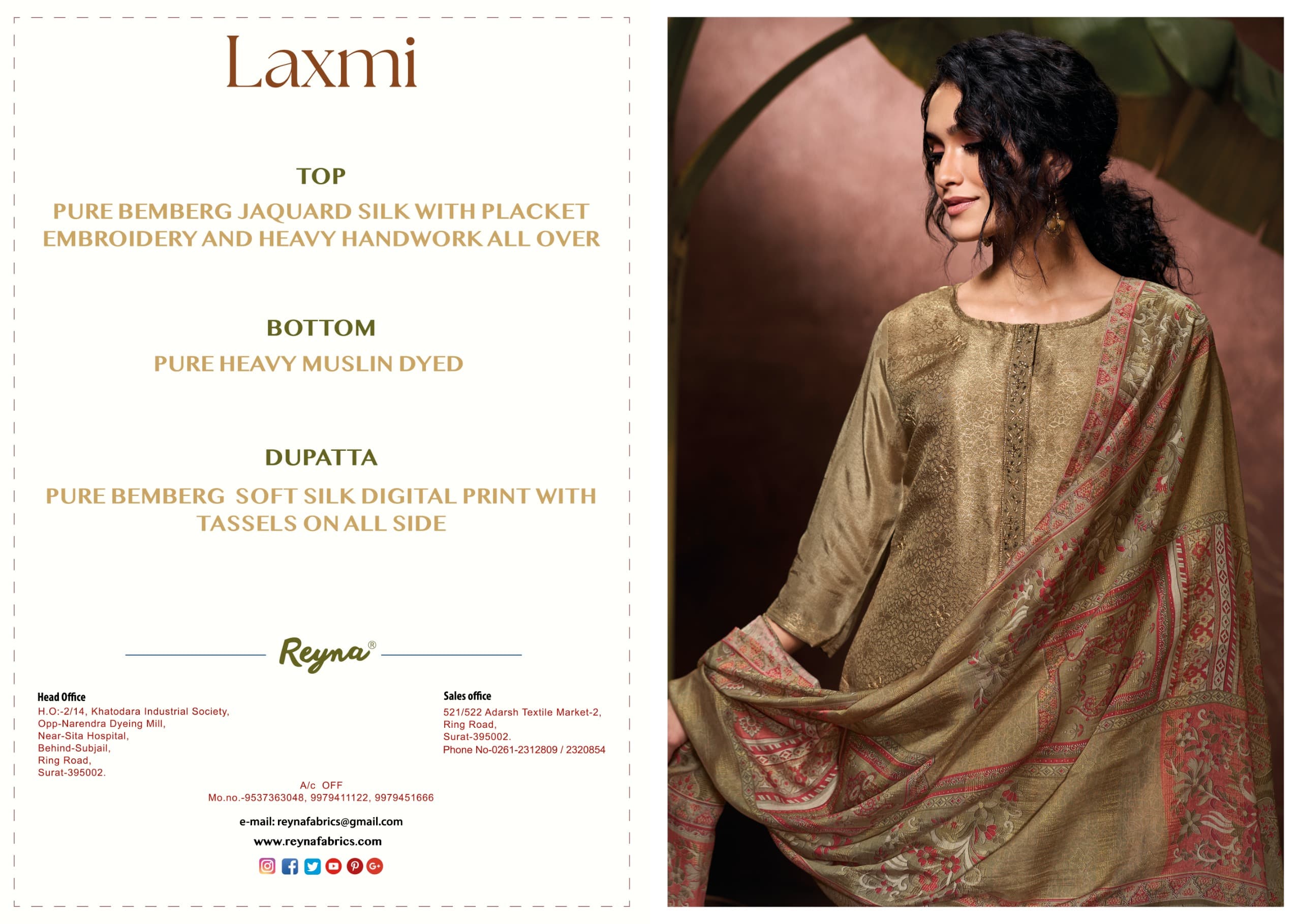 Reyna Laxmi Wholesale Designer Silk Salwar Kameez Collection - Image 8