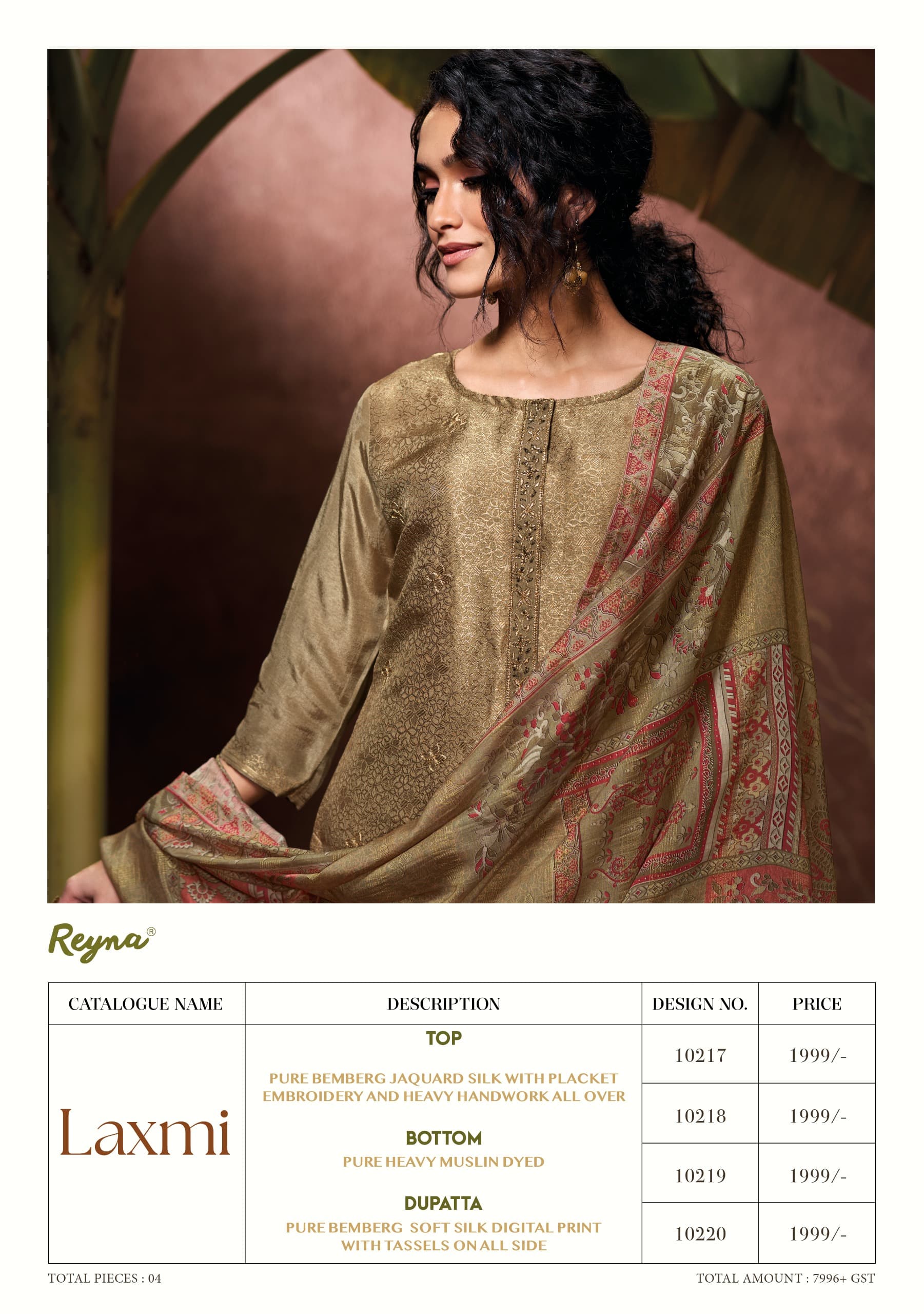 Reyna Laxmi Wholesale Designer Silk Salwar Kameez Collection - Image 7