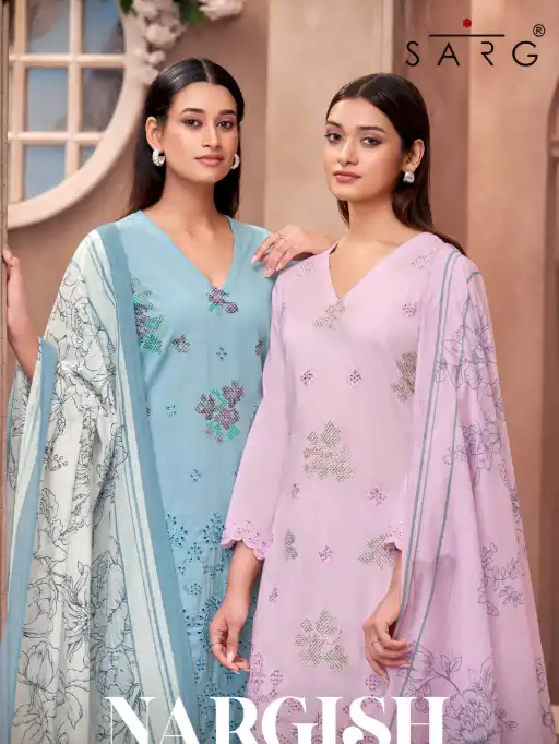 SARG Nargish Wholesale Cotton Lawn Salwar Kameez Collection