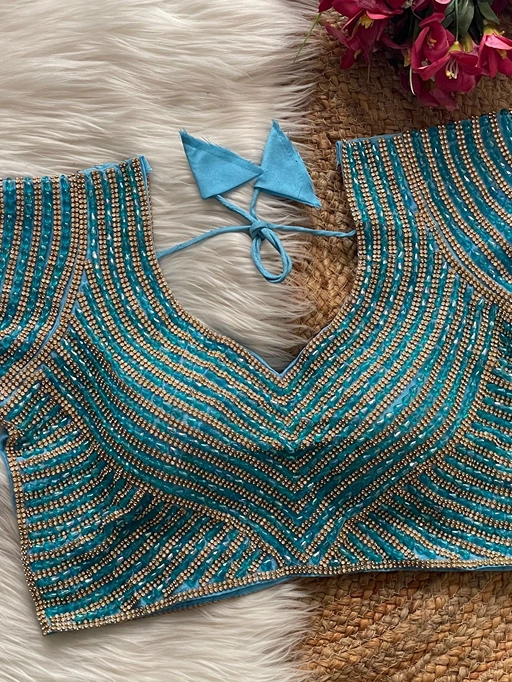 Pure Silk Premium Handcrafted Blouse Collection - Image 9