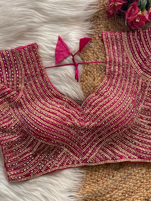 Pure Silk Premium Handcrafted Blouse Collection - Image 10