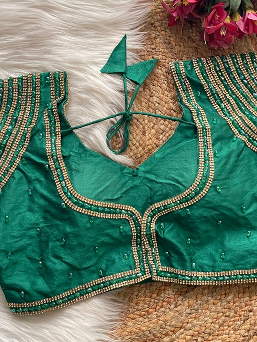 Pure Silk Premium Handcrafted Blouse Collection - Image 7