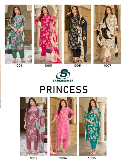Sankheswer Impex Princess Vol-1 Wholesale Kurti With Bottom Dupatta - Image 10