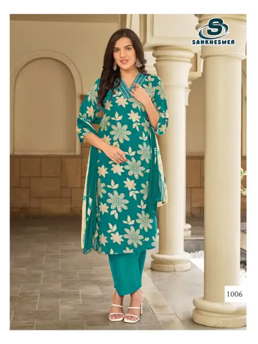Sankheswer Impex Princess Vol-1 Wholesale Kurti With Bottom Dupatta - Image 4