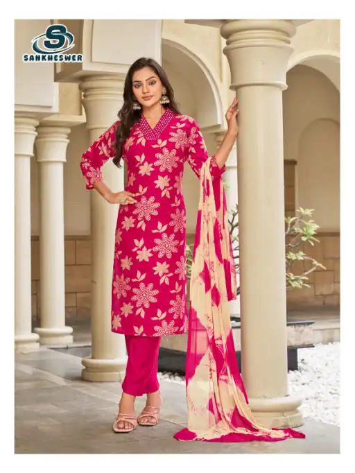 Sankheswer Impex Princess Vol-1 Wholesale Kurti With Bottom Dupatta - Image 7