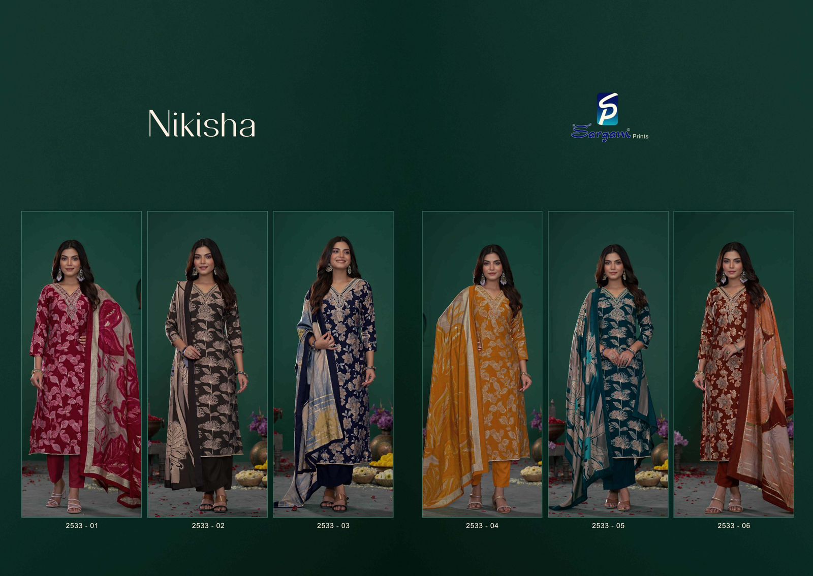 Sargam Nikisha Wholesale Premium Viscose Muslin Salwar Kameez - Image 9