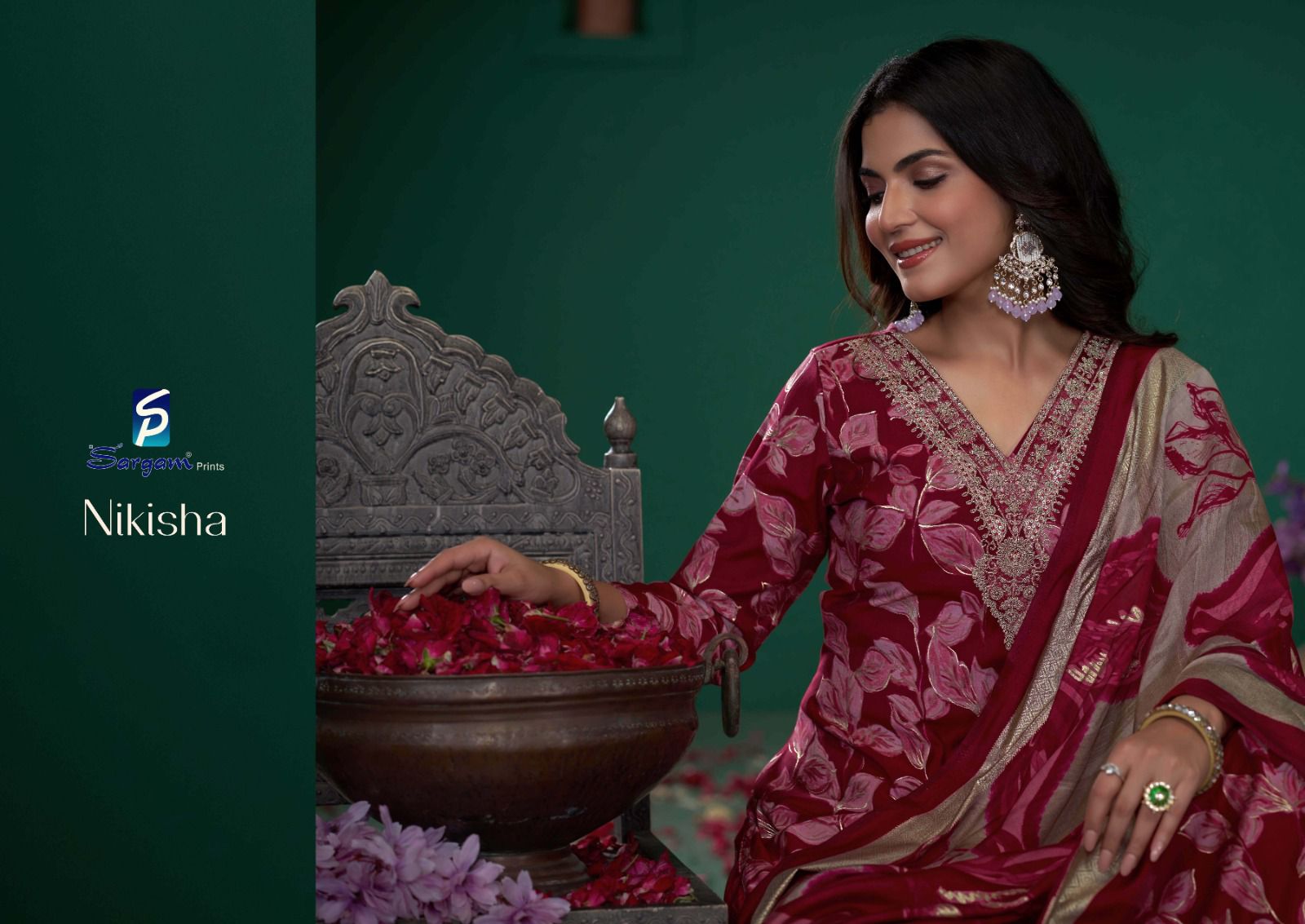 Sargam Nikisha Wholesale Premium Viscose Muslin Salwar Kameez - Image 4