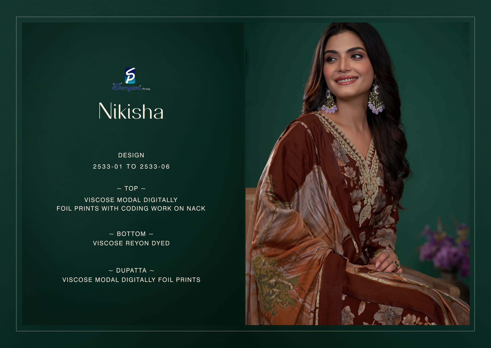 Sargam Nikisha Wholesale Premium Viscose Muslin Salwar Kameez - Image 2