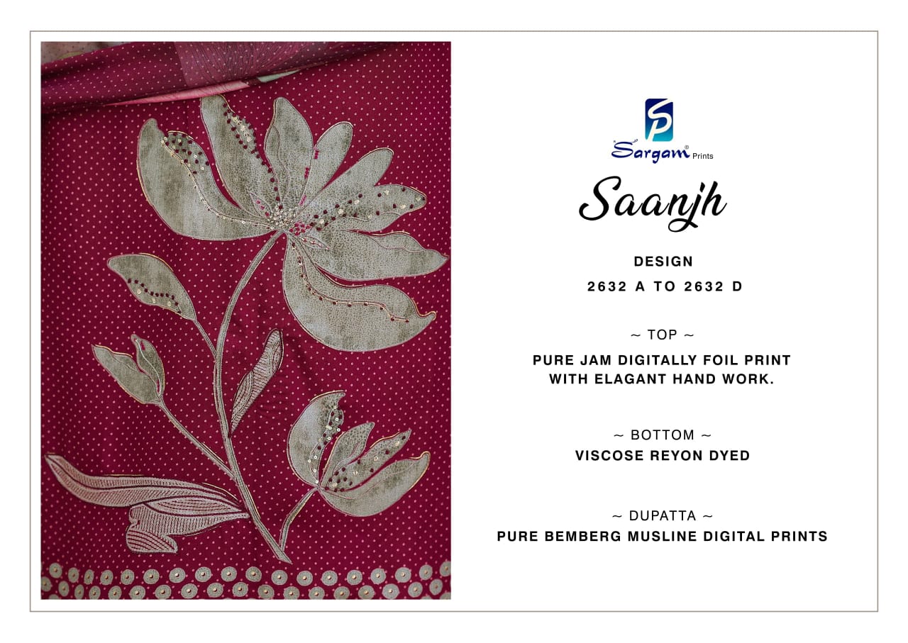 Sargam Saanjh Wholesale Premium Summer Salwar Suit Collection