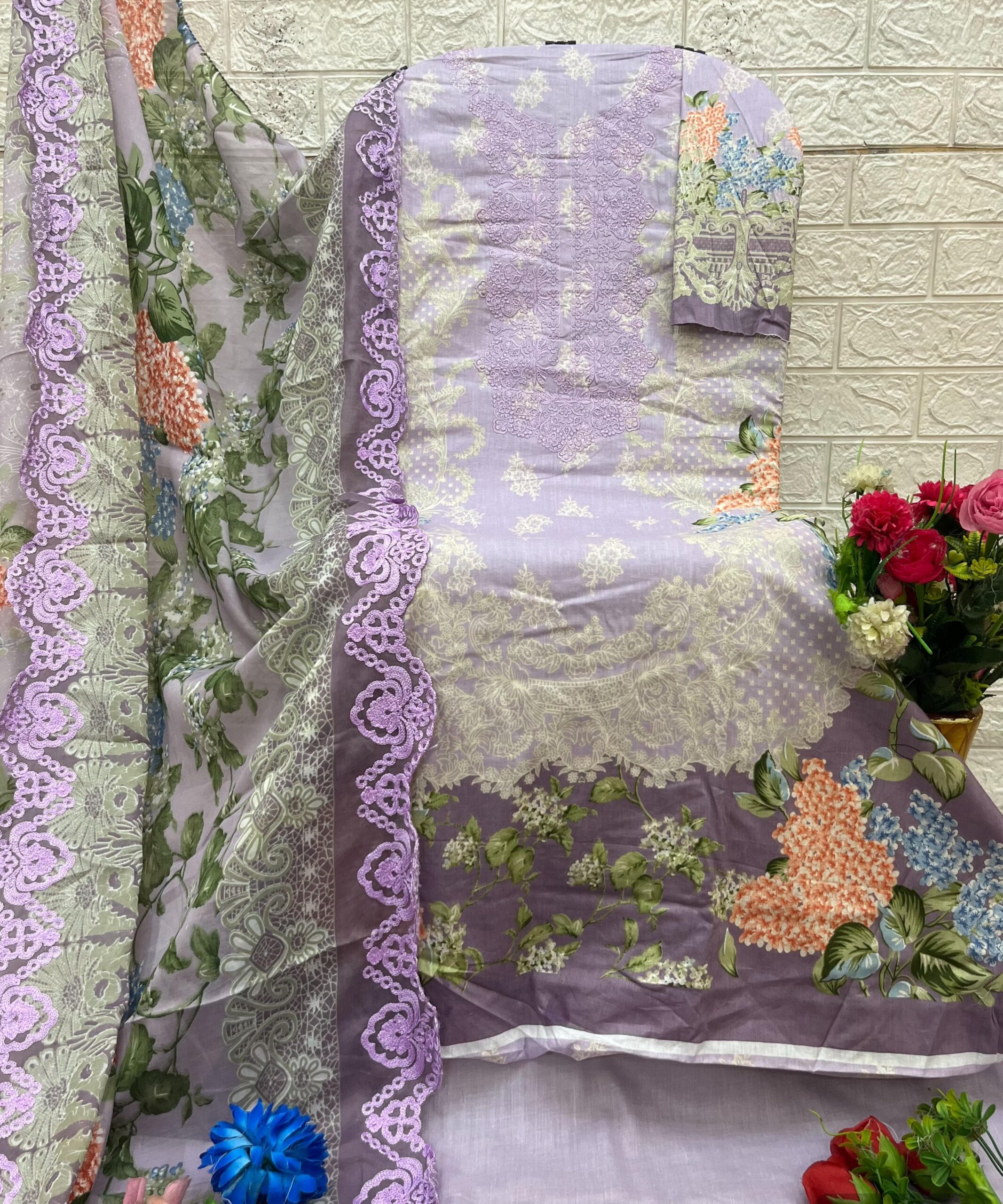 Sharaddha Designer Needle Wonder Vol-01 Wholesale Embroidered Salwar Suit - Image 9