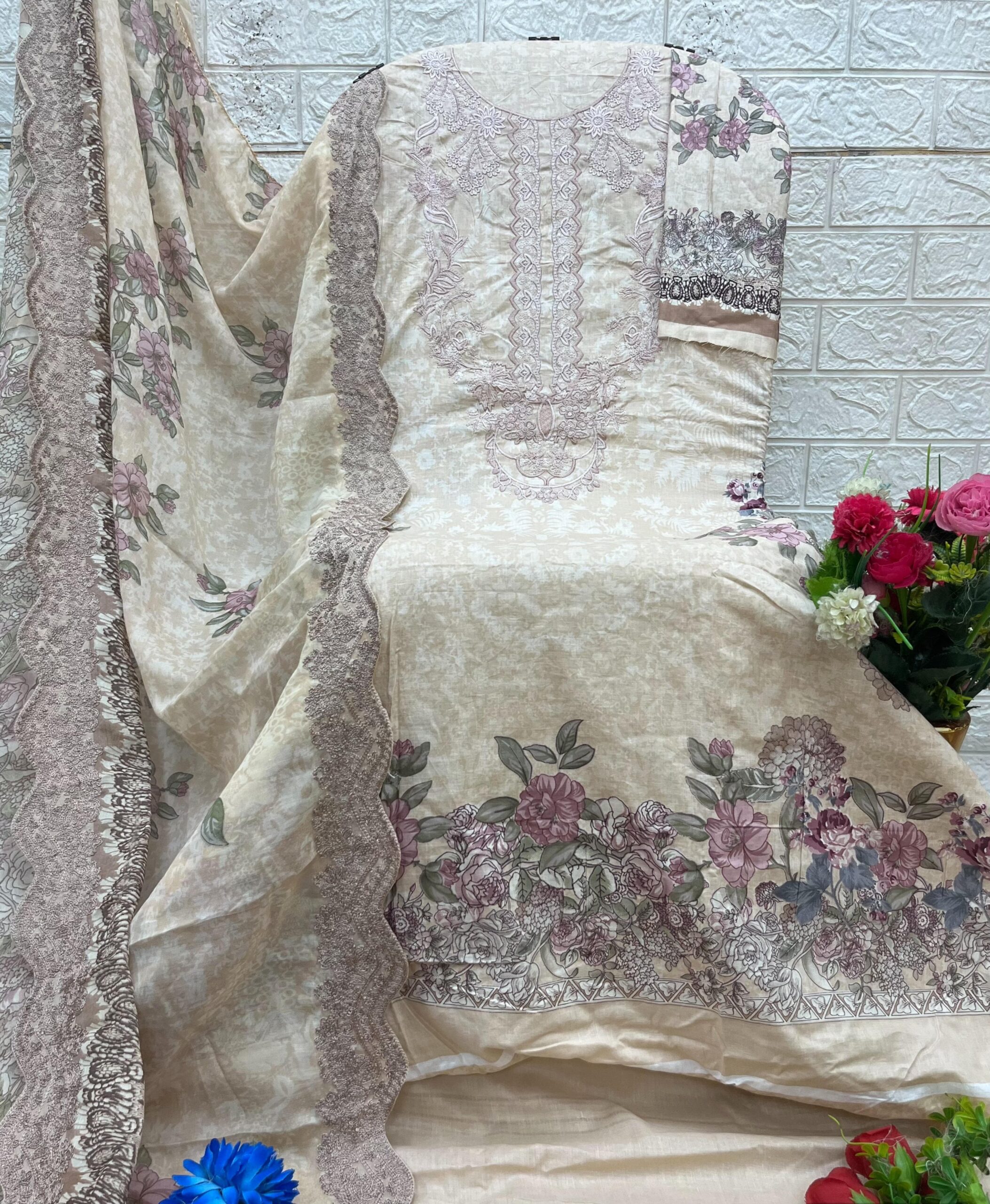 Sharaddha Designer Needle Wonder Vol-01 Wholesale Embroidered Salwar Suit - Image 10