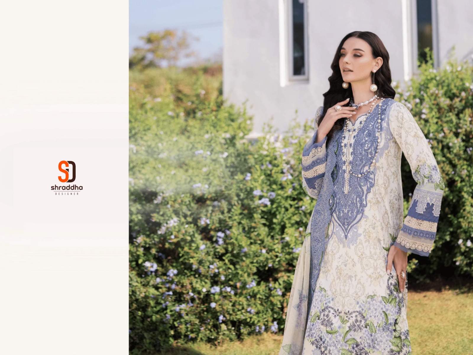Sharaddha Designer Needle Wonder Vol-01 Wholesale Embroidered Salwar Suit - Image 3