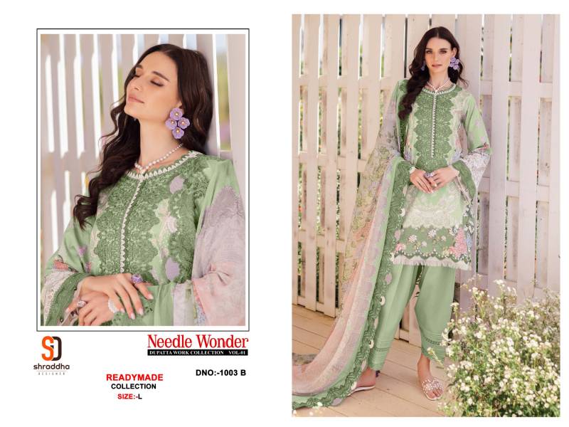 Shraddha Needle Wonder Vol 2 Wholesale Cotton Readymade Pakistani Suit - Image 4