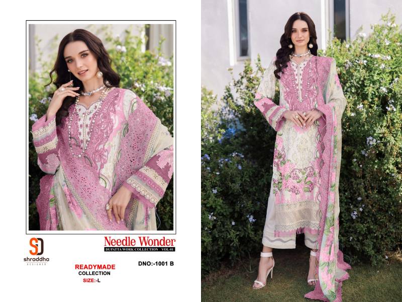 Shraddha Needle Wonder Vol 2 Wholesale Cotton Readymade Pakistani Suit - Image 7