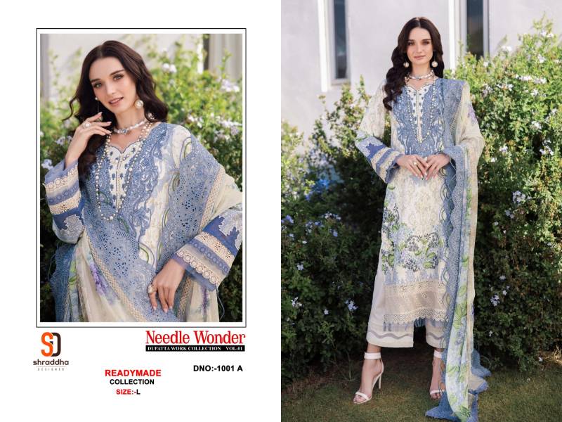 Shraddha Needle Wonder Vol 2 Wholesale Cotton Readymade Pakistani Suit - Image 3