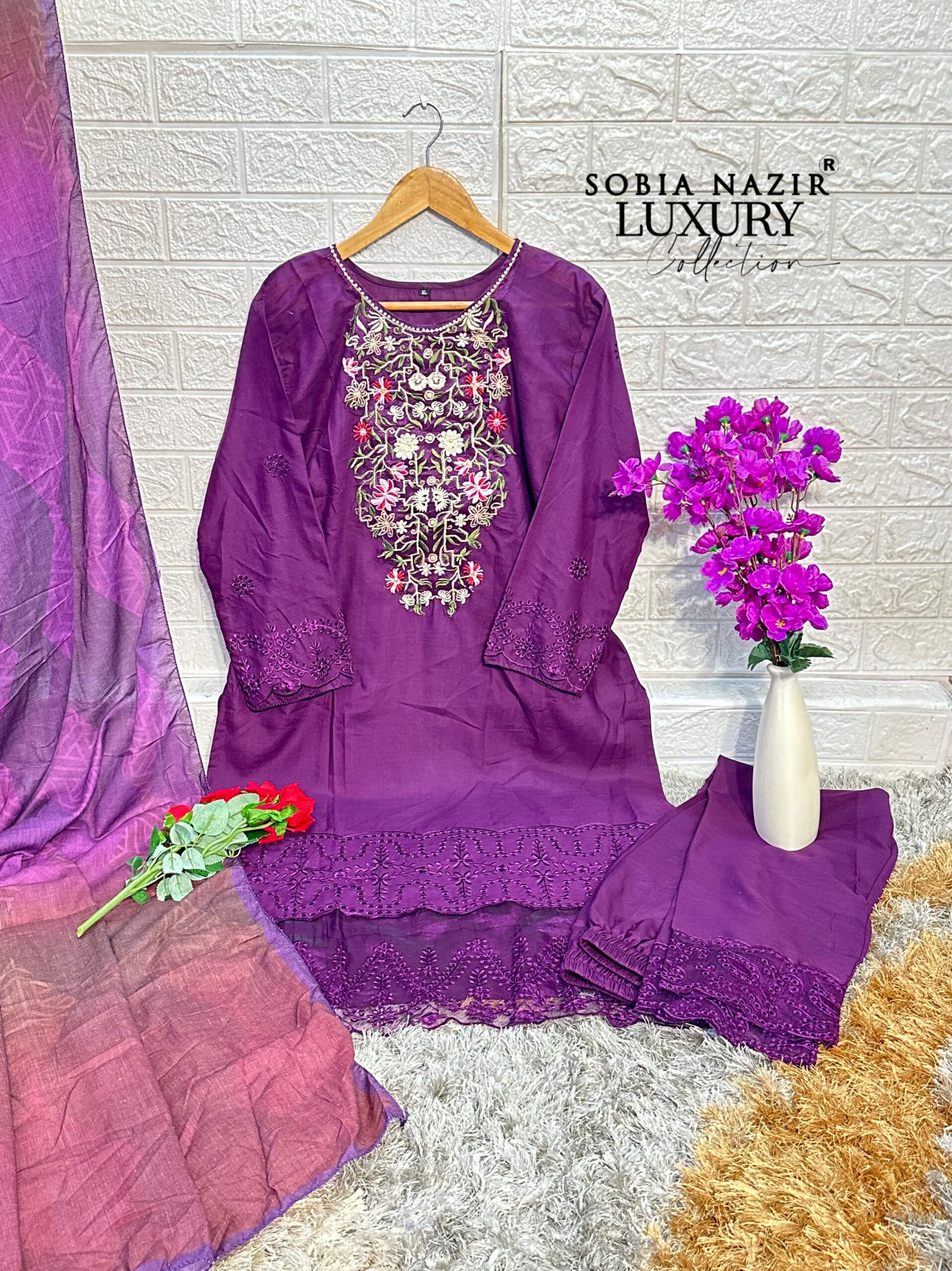 Sobia Nazir SN1047 SN1048 Wholesale Lawn Embroidered Pakistani Suit - Image 6