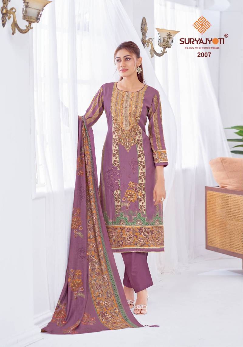 Suryajyoti Kimora Vol 2 Wholesale Modal Fabric Dress Material Catalog - Image 4