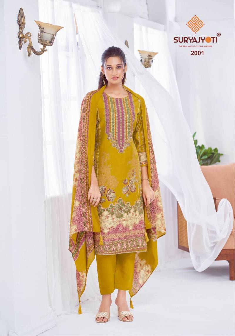 Suryajyoti Kimora Vol 2 Wholesale Modal Fabric Dress Material Catalog - Image 5