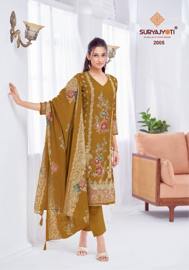 Suryajyoti Kimora Vol 2 Wholesale Modal Fabric Dress Material Catalog - Image 6