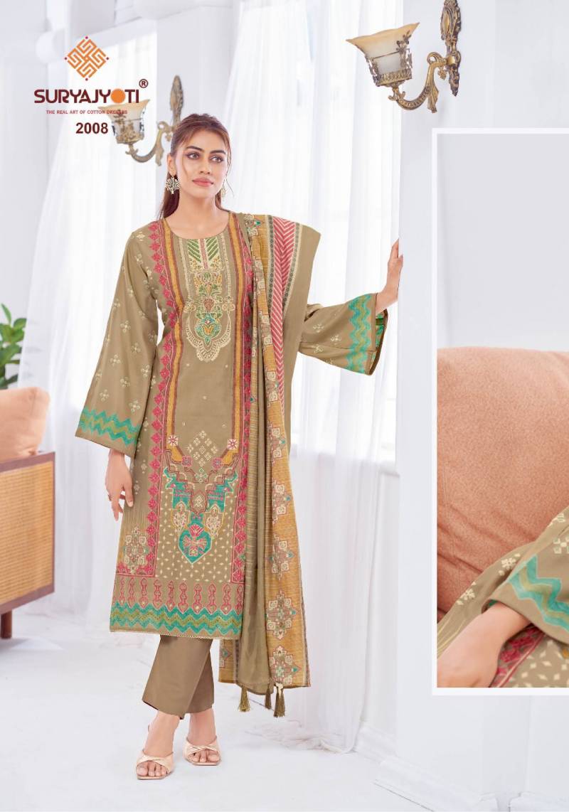 Suryajyoti Kimora Vol 2 Wholesale Modal Fabric Dress Material Catalog - Image 3