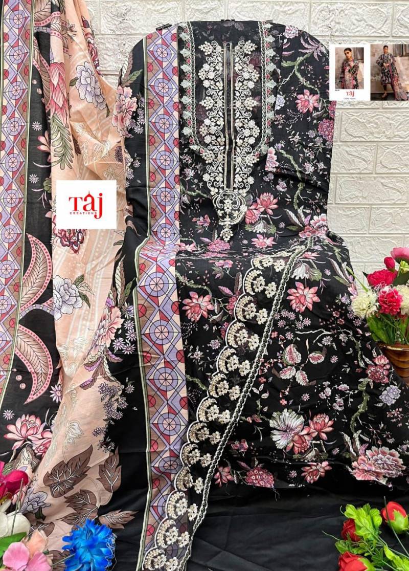 Taj 617 & 618 Wholesale Cotton Pakistani Salwar Kameez Collection - Image 5