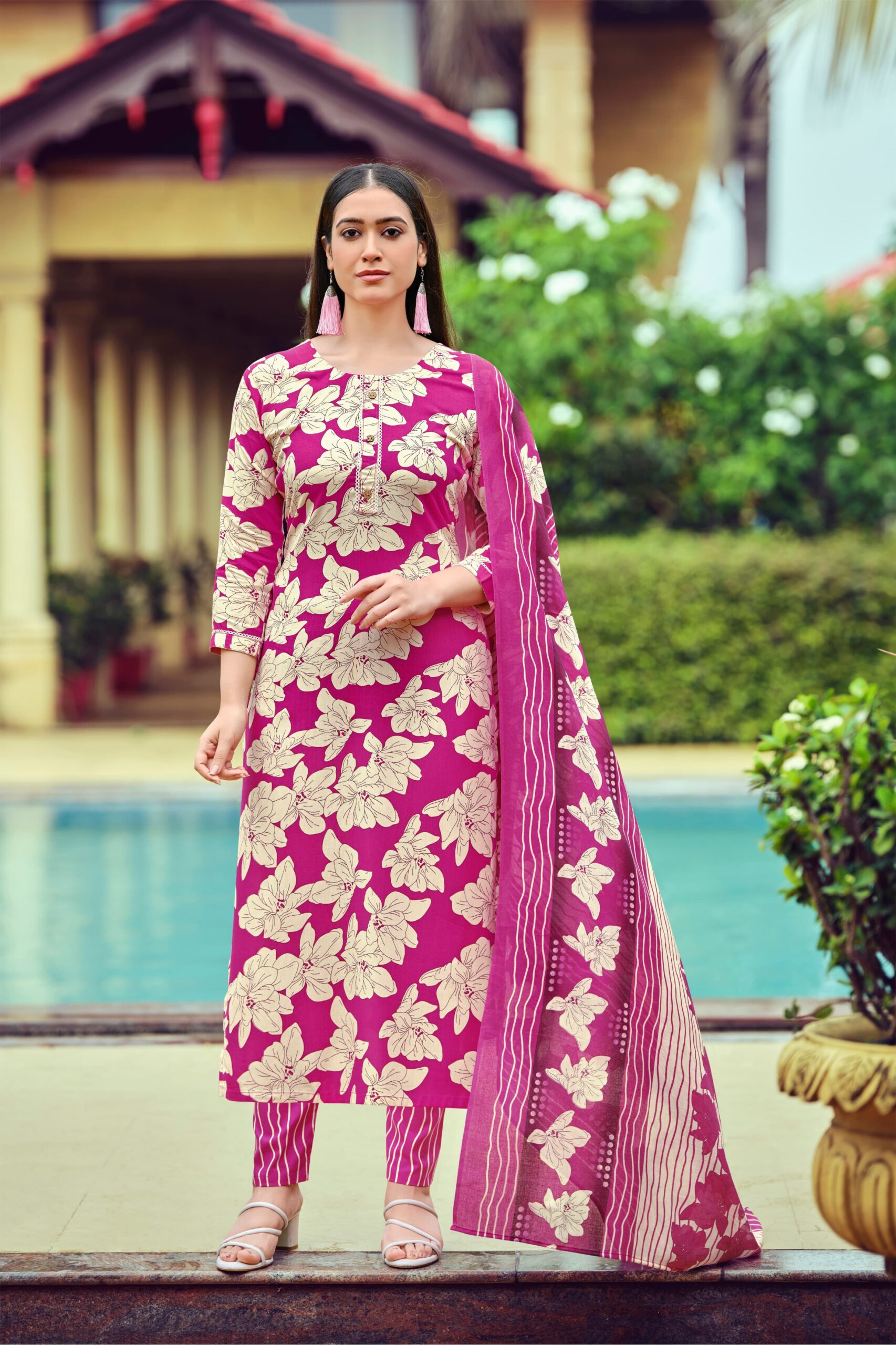 Tips & Tops Celebrity Vol 02 Wholesale Rayon Printed Kurti With Bottom Dupatta - Image 6