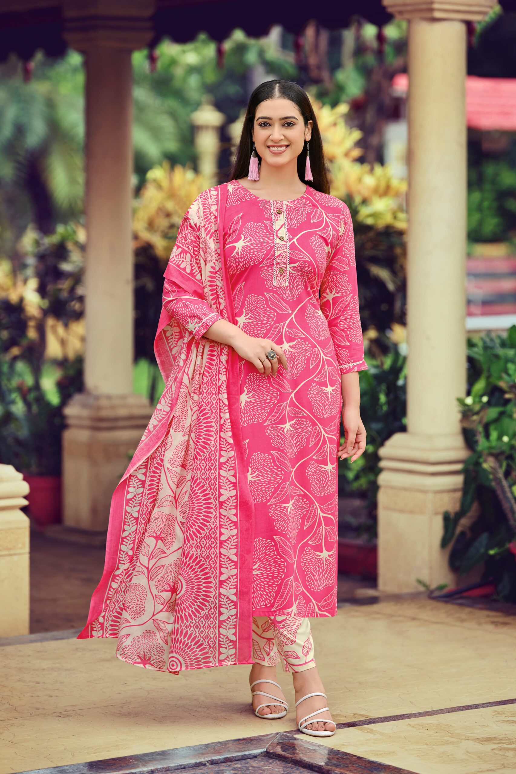 Tips & Tops Celebrity Vol 02 Wholesale Rayon Printed Kurti With Bottom Dupatta - Image 7