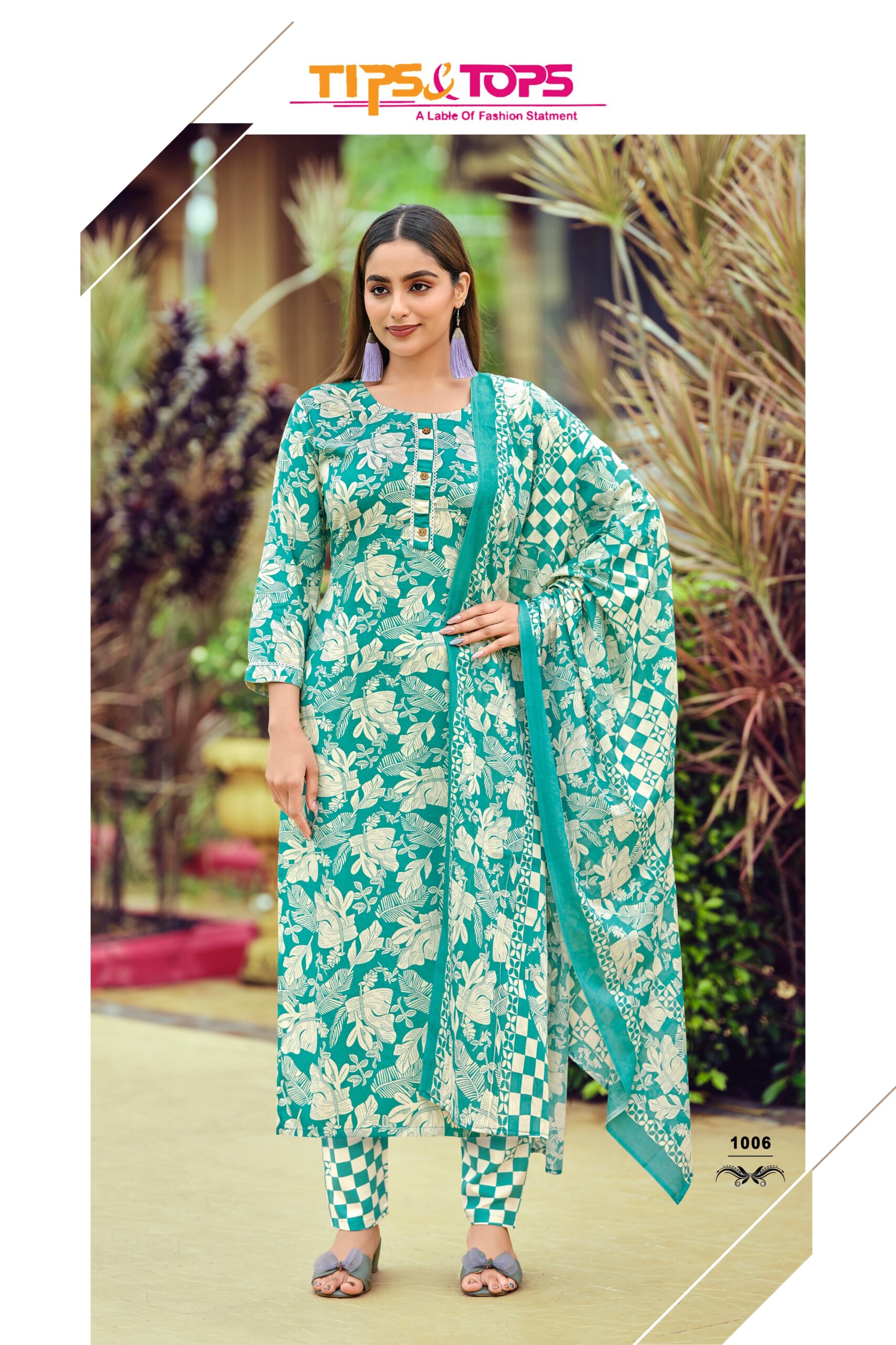 Tips & Tops Celebrity Vol 02 Wholesale Rayon Printed Kurti With Bottom Dupatta - Image 2