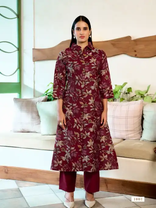 Vaniska Flower Velly Vol 1 Wholesale Kurti With Bottom Collection - Image 2