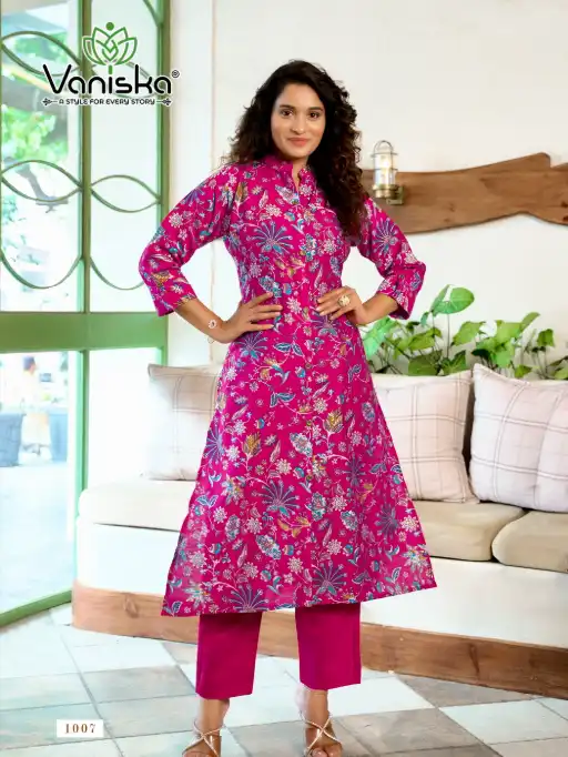 Vaniska Flower Velly Vol 1 Wholesale Kurti With Bottom Collection - Image 6