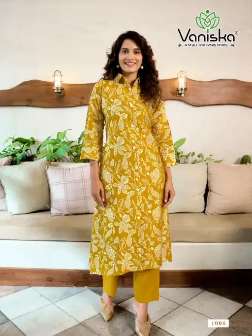 Vaniska Flower Velly Vol 1 Wholesale Kurti With Bottom Collection - Image 7
