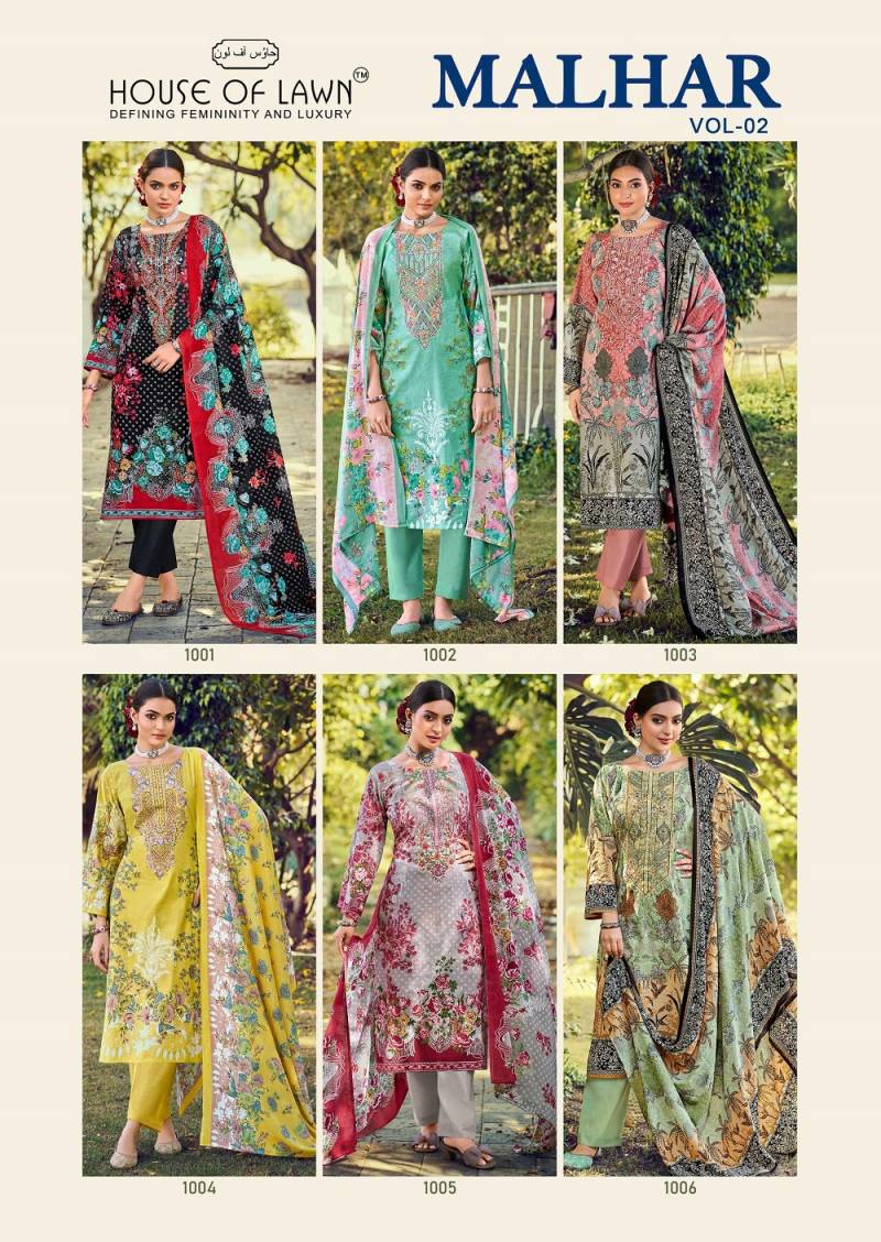 Vardan Ethnic House Of Lawn Malhar Vol 2 Wholesale Pakistani Suit - Image 9