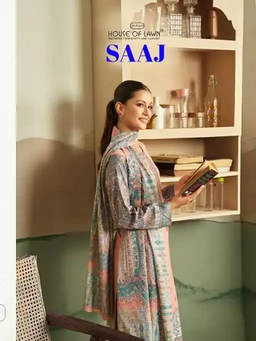 Vardan Ethnic House Of Lawn Saaj Wholesale Satin Pakistani Salwar Kameez