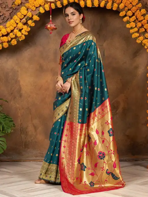 Vardan Ethnic Meera 292 Wholesale Paithani Silk Saree Collection