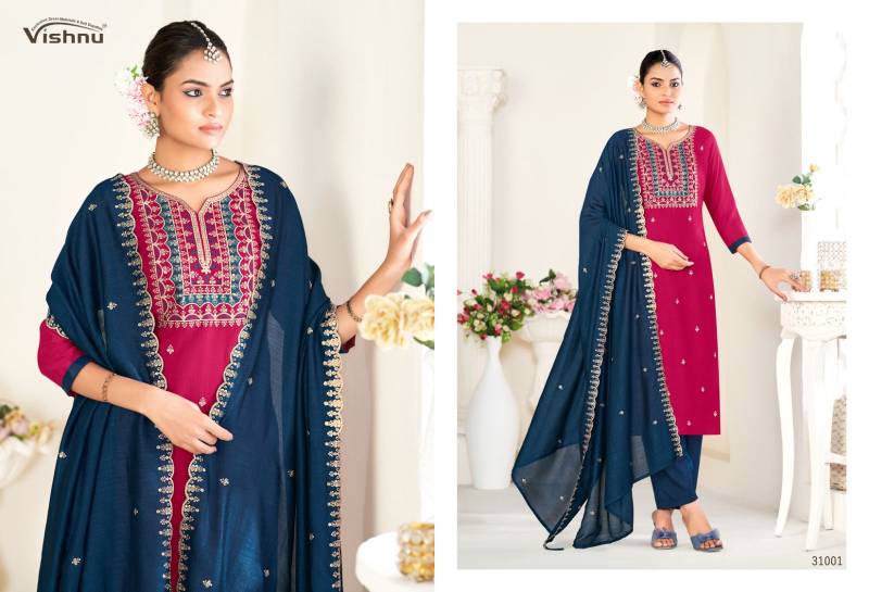 Vardan Vishnu Sanwali Vol 2 Wholesale Silk Salwar Suit Catalog - Image 3