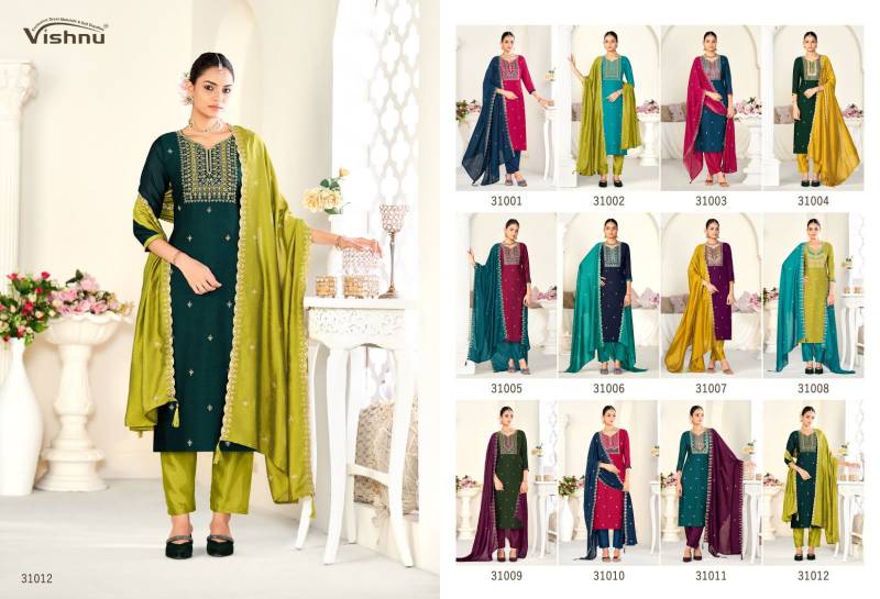 Vardan Vishnu Sanwali Vol 2 Wholesale Silk Salwar Suit Catalog - Image 13